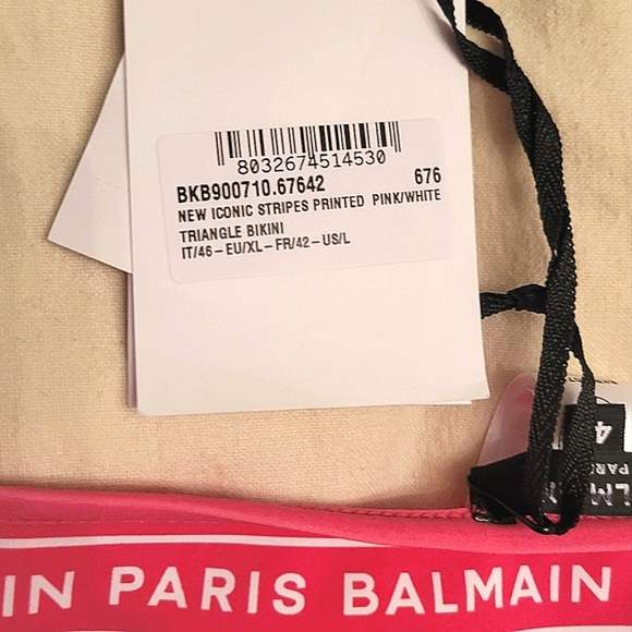 BNWT Pink Balmain Bikini Bottoms! Size L - Picture 13 of 14